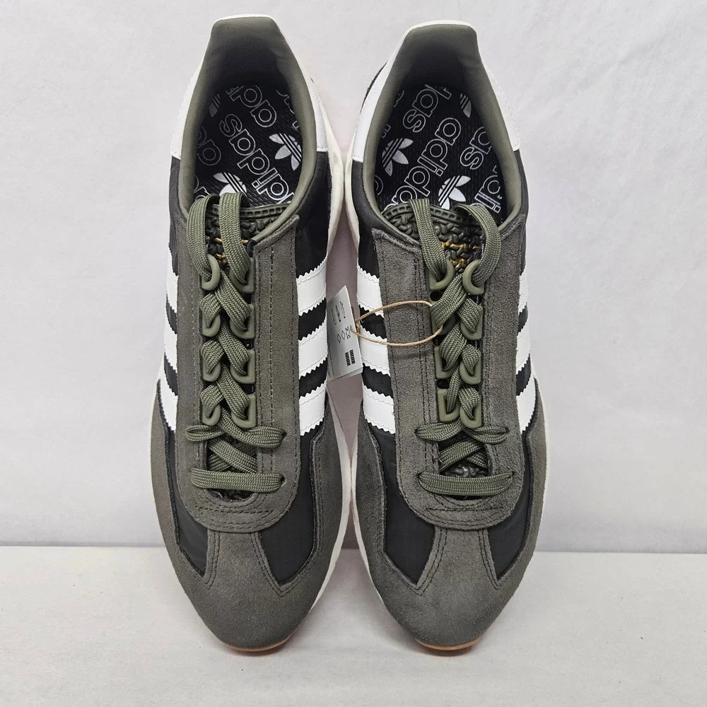 Adidas Retropy‎ E5 Casual Sneakers H03854 Olive White Gray Boost Mens Size 9.5